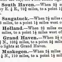          page 307; Route from Chicago to Saugatuck
   