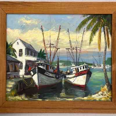 Tropical fishing trawlers