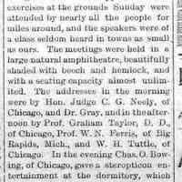 C.G. Neely, Graham Taylor, W.N. Ferris, W.H. Tuttle, Charles, O. Bowing steropticon