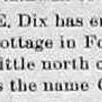 Mary E. Dix, Gemak cottage