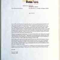          Since 1993, Jim Schmiechen has been the anchor for more successful Society projects than I can count. There is no question that much of the Society's reputation for quality has been built on his scholarship and passion for our area's history - as evidenced in the remarkable series of exhibi-tions, publications, presentations, and capital projects he has either initiated, guided, or been otherwise centrally involved in. In fact the acquisition of the Old School House, which we now take for granted as the Society's nerve center, was his brainchild. As devoted Historical Society friends and Schmiechen supporters, I want you to be aware of an honor planned to express the Society's appreciation for jim's many years of exceptional work.
We plan to recognize Jim by dedicating, in his name, the Entry Arbor to the 