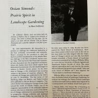 Ossian Simonds, Prairie Spirit in Landscape Gardening