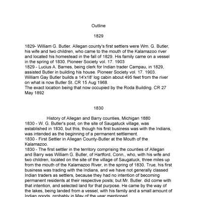 Faasen Historic Timeline