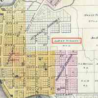          1895 plat map with Schuman holdings indicated with red box. 3.2MB
   