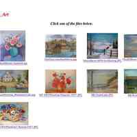          screenshot of the webpage showing all the paintings; BB-WoodlandPath.jpg, NJoostbern-MFH-IceSkating.JPG, BB-FishDock2.JPG, and MF-MFHPainting-Poppies-1957.JPG were corrupted by spam and could not be copied.
   