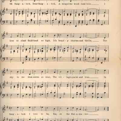 SaugatuckSongPg2.jpg 1.8MB: Scan of the song sheet from 2021.72.02