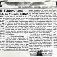          Commercial Record 5 Jan 1962; Excerpt from a 1909 series written by May Francis Heath.
   