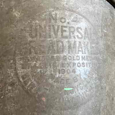 brand mark on side of bucket