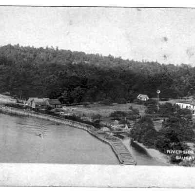 Postcard_Shrivers_bend.jpg 503KB - another postcard using the same photo: Erik Peterson donation/Digital file on Jack Sheridan Drive 2021.72.02