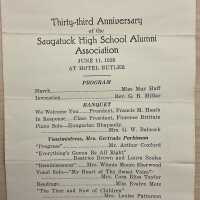 Saugatuck High School Alumni Program from 1926