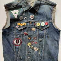          Denim vest front
   