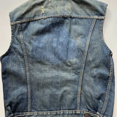 Denim vest back