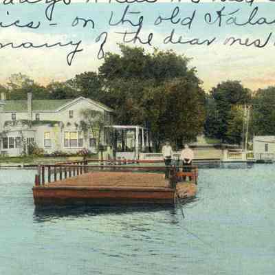 BB-pc-OldFerryColorized.jpg 400KB: Picnics - on the old Kalamazoo ... How many of the dear ones are gone