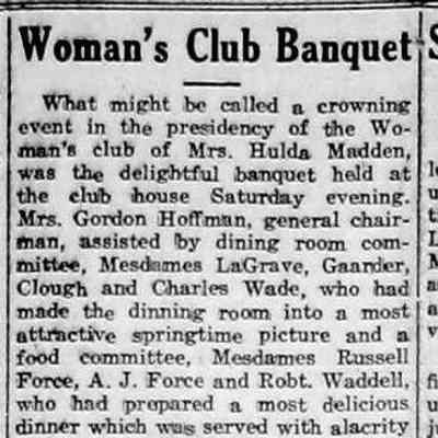 Woman's Club news