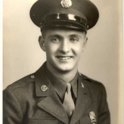 Mather, Stanley 1944 front: 8x10" print in Mather family folder