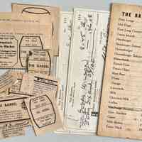          Ads, checks, menu card
   