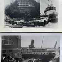          Passenger steamships docked at the Big Pavilion, 8x10