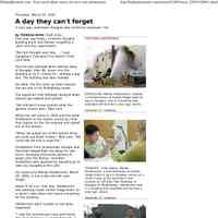          Thursday, March 29, 2007, A day they can't forget. A year ago, downtown Douglas was rocked by explosion, fire.
   