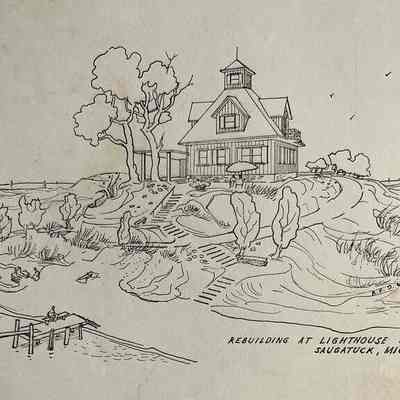 Arthur Deam's reconstruction after 1956 tornado