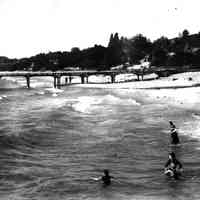          4-8 pc 01 kids swimming surf.jpg 751KB; Pier Cove pier in background
   