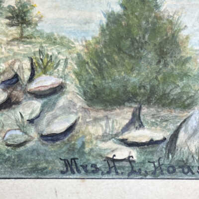 Signature from pastoral scene