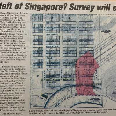 "What's left of Singapore? Survey will explore" Scott Sullivan, The Commercial Record, December 28, 2017: part 1 of 2