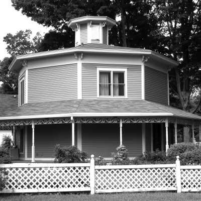 LO32 Octagon hse Randolph & Mixer: Mixer-Mueller house on the corner of Randolph and Mixer St.