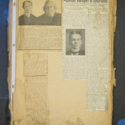 Obituary scrap book