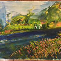 Kuhl watercolor - Possibly OxBow