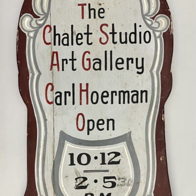 Chalet Studio flat sign