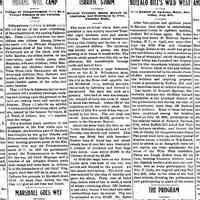          Marshall Expounder August 7, 1908 story about Pottawatomie camp at Calhoun Fair
   