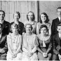          96-40-1 Prentice grad class.jpg; Photo likely the class of 1931 that included Bud Edgcomb, 