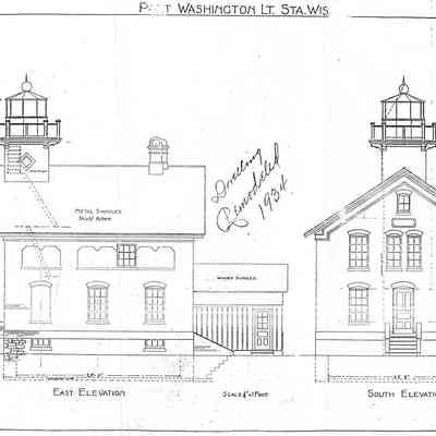 Port%20Wash%20Elevations%200065.jpg 427KB: Port Washington Lt. Sta. Wis. Plate 1, East Elevation,