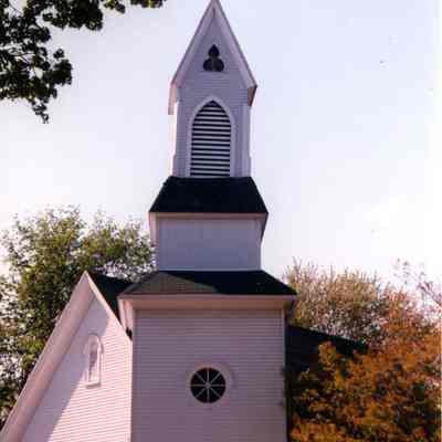 95-36-1p.jpg: Spire of Douglas United Church of Christ, First Congregational Church