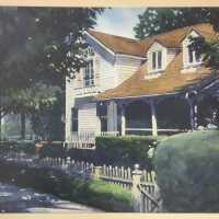          Watercolor of a house on Butler St.
   