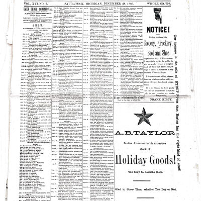 Happenings 1883