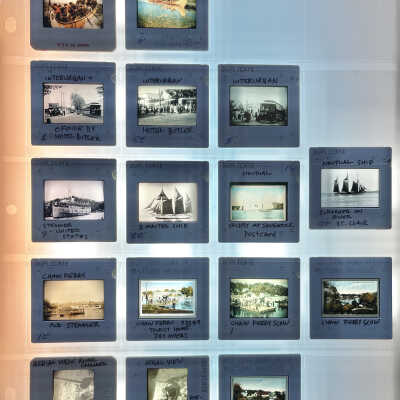 Slides, mixed historical images