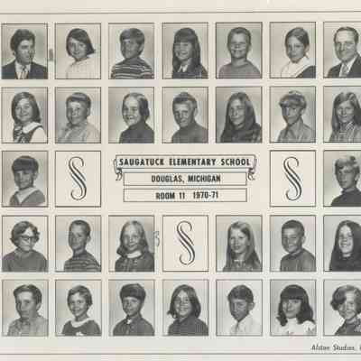 ES50010DouglasElem-1970.JPG 372KB: Saugatuck Elementary School, Douglas Michigan, Room 11, 1970-1971