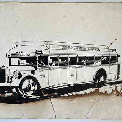 Greyhound Bus by George Wright Jr.