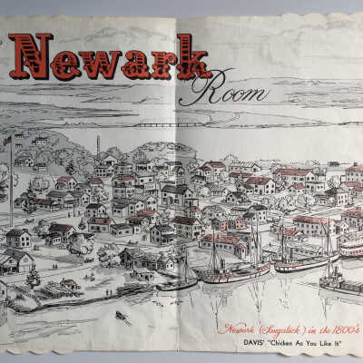 Placemat, Davis' Chicken As You Like It restaurant