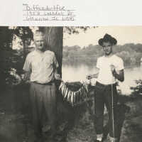 John F. Diffenderffer Jr. and III with fish