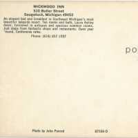          Wickwood Inn Postcard Reverse
   