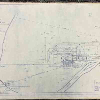 Sewage treatment facility plant layout