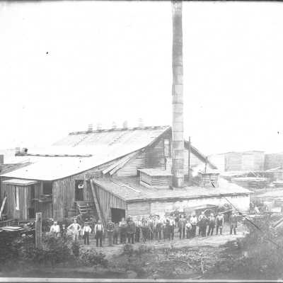 Mill, Shrivers Bend, View from Baldhead, Across Lake Kalamazoo