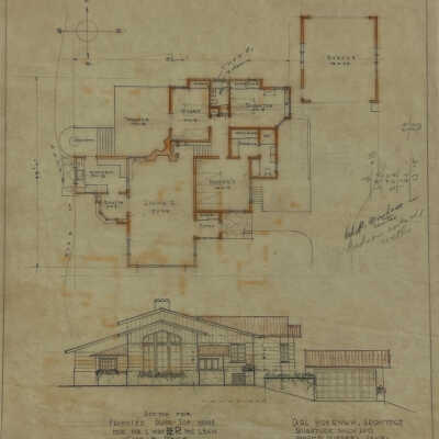 Sketch For/Proposed Dune-Top Home/For Mr. & Mrs. E.R. McLean/Castle Park (McLean)