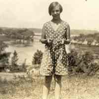          Eliz0032-WithTwoTurtles-Jul12-1931-copyrighted2.jpg 153KB; ELIZABETH PAMPERIEN WITH TWO TURTLE FRIENDS, 1931
In this 1931 photo taken from the side yard of her family cottage at the south end of Maple Street, 12 year old Elizabeth Pamperien of LaGrange, IL, holds a baby painted turtle in each hand. By the time these babies reached maturity, the old bridge in the background had been replaced by 