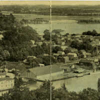          View from Mt. Baldhead, double-wide folded postcard; H.C. Simonson publishers, Reed-Tandler Co., Grand Rapids
   