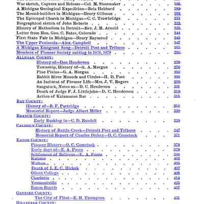 table of contents viii
