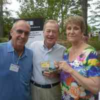          2011 Francis life boat barn exhibit opening and CD #13; Dan Shanahan, Dan Reid, Marsha Kontio
   