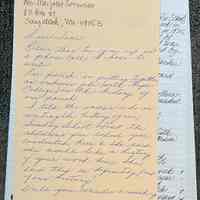          A 2009, five-page, handwritten letter by Mrs. Babbitt summarizes the history of the school.
   